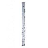 ไม้บรรทัดผสมสี 2:1 &amp; 4:1 คนละด้านกัน (1อัน) Aluminum Paint Mixing Ruler Stick