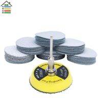 61pc Sanding Disc 80-600 Mixed Grit Sander Discs 2 Inch 50mm Sandpaper Polishing Pad Plate for Dremel 4000 3000 Abrasive Tools Power Sanders