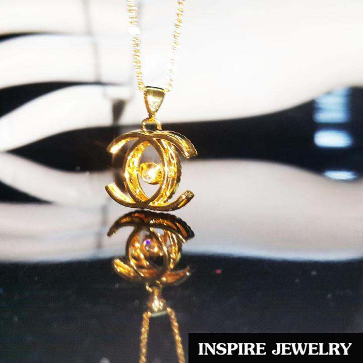 inspire-jewelry-จี้เพชรcz-พร้อมสร้อยคอ-งานแฟชั่นอินเทรนสุดๆ-มีเพชรดุ๊กดิ๊กเม็ดกลาง-เพชรน้ำงาม-เล่นไฟสุดๆ-ฝังหนามเตย-งานจิวเวลลี่-ใส่กับเสื้อผ้าไทย-ชุดไทย-ผ้าสไบ-หรือใส่ประดับ-ผ้าซิ่น-ผ้าถุง-ผ้าไหม-ตาม