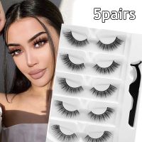 Natural Curly Self-adhesive Fake Eyelashes Glue-Free Reusable Lashes Extension 3D Faux Mink Hair Waterproof Adhesive Tape Lashes