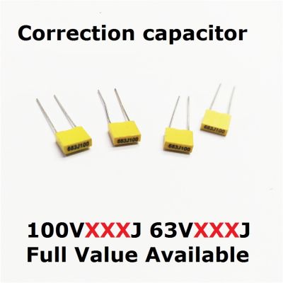【CW】 20PCS Correction capacitor 100V 153J/124J/105J 63V 154J/224J/334J/474J/225J Polypropylene Film 0.15/0.22/0.33/0.47/2.2/1/UF/15NF