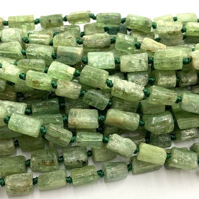 Veemake Green Kyanite DIY Necklace Bracelets Earrings Pendants Natural Crystal Nugget Design Beads For Jewelry Making 06519