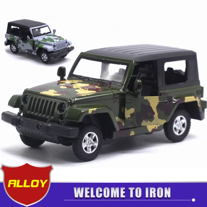 IRON 1:32 Jeep Wrangler police car military car ambulance simulation car  model alloy car model children's toy car | Lazada PH