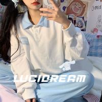 mjfds LUCIDREAM เสื้อกันหนาว เสื้อแขนยาว ผู้หญิง 2022สินค้ามาใหม่ วินเทจ Oversize เกาหลี ใส่สบายๆ ทรงหลวม สไตล์สปอร์ต PL45Z22110114