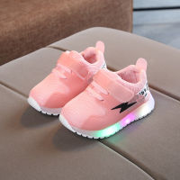 Autumn Children Sports Shoes LED Fashion Breathable Boys Girls Non-slip Baby Toddler Shoes Lightweight Outdoor Running Sneakers