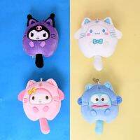 Sanrio Accessories Kawaii Plush Keychain Sanrio Kuromi Cinnamoroll Melody Cute Toy Tiger Fish Monster Pendant Pendant Gifts