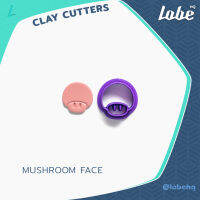 Mushroom Face A Clay Cutter/ Clay Tools/ Clay Earring Cutter/ Plastic Polymer Cutter/ Polymer Clay Cutter/แม่พิมพ์กดดินโพลิเมอร์ทำต่างหู/ทำต่างหู DIY/ รูปทรงดอกเห็ด