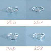 Women Silver Finger Ring Fashion Flower Star Opening Adjustable Cincin Korea Girl Hand Jewelry Accessories Hot Sale