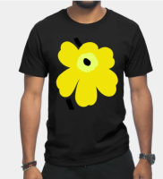 Marimekko Unikko（flower）graphic printed 100% Cotton Round neck Men Short Sleeve T-Shirt for men