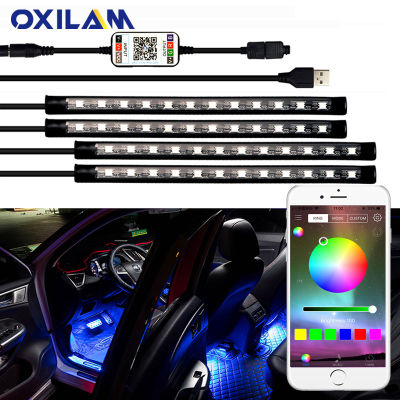 APP Control RGB LED Atmosphere Light Car Decorative Lamp for Tesla Model 3 X S Style Auto Interior Lighting