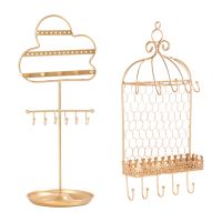 Wall Haning Jewelry OrganizerJewelry Stand Necklace Display Holder Earring Organizer Base Tray Jewelry Storage Stand Dropship