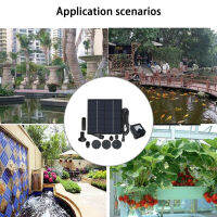Garden Solar Panel Small Fountain Powered Sprinkler Sprayer Landscape for Pond Decorative Waterfall