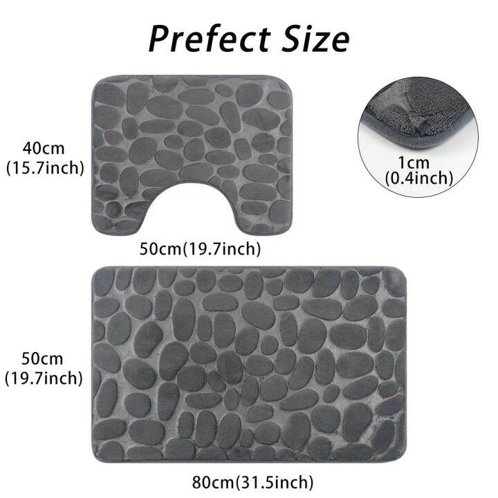 set-of-3-bathroom-bath-mat-set-soft-non-slip-2pcs-cobblestone-mat-bathroom-rug-absorbent-shower-carpets-toilet-lid-cover-floor