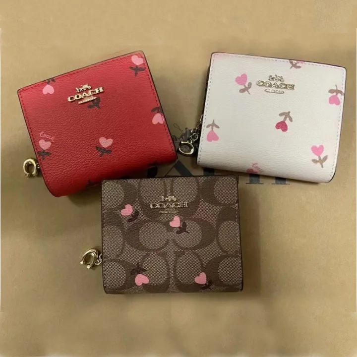 COACH 2867/2862/3309/2868/8734 Ladies New Short Zipper Small Wallet Card  Holder Coin Purse C8734 C2867 C2862 C3309 C2868 Wallet Ladies Short Card  Holder Leather Tri-fold Flip New Envelope Coin Holder | Lazada PH