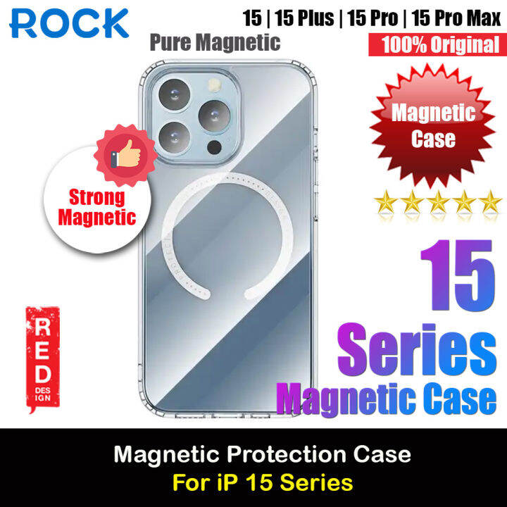 Rock Pure Series Protection Magnetic Compatible Case for iPhone 15 Pro ...