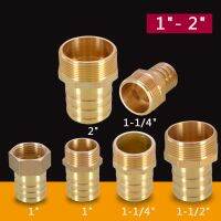 Large size 10/12/14/16/19/25/32/52mm Hose Barb TO 1 quot; 1-1/4 quot; 1-1/2 quot; 2 quot; BSP Female Male Brass Pipe Fitting Leather Tube Connector