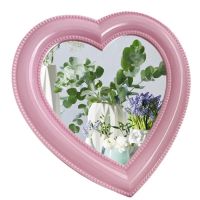 [Chujian home furnishing]  Heart Mirror Decor อุปกรณ์แต่งหน้ากระจกเครื่องสำอาง Decor ทนทาน Bright Desktop Mirror สำหรับวัยรุ่นนักศึกษาห้องนอนและ