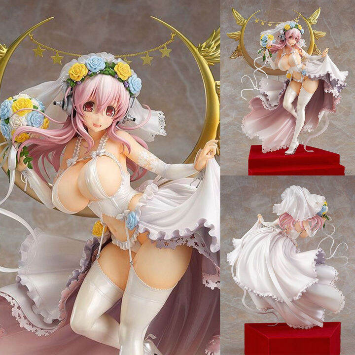 anime-super-sonico-ชุดแต่งงาน-super-sonico-33ซม-undress-ขนาดใหญ่รูปแอคชั่น-pvc-ของเล่นพร้อมกล่องและฐานตุ๊กตาสะสมของขวัญวันเกิด