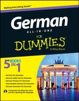 หนังสืออังกฤษใหม่ German All-in-One for Dummies (For Dummies (Language &amp; Literature)) (PAP/CDR BL) [Paperback]