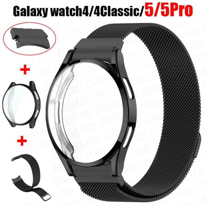 Case + Strap สำหรับ Samsung Galaxy Watch 5 Pro/ 4 Classic, 44Mm 40Mm