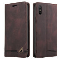 Xiaomi Redmi 9A Case, RUILEAN Retro Wallet Foldable Built-in Card Slot and Magnetic Closure Protective Cover for Xiaomi Redmi 9A