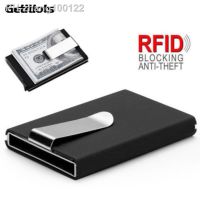 Designer Metal Card Wallet Business Credit ID Card Holder New RFID Cards Wallet Automatic Pop-up Money Clip Card Case for Male