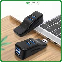 CLMXCA อุปกรณ์คอมพิวเตอร์ตัวแปลงแบบหลายพอร์ต4พอร์ตขยาย Splitter USB 3.0ฮับตัวอ่านดิสก์ U