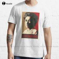 เสื้อทีเชิ้ตลายอะนิเมะ Rosa Luxemburg เสื้อยืดคอกลมผ้าคอตตอน100% พิมพ์ลายอัลดัลท์แฟชั่นสำหรับวัยรุ่น Xs-3xl แบรนด์สำหรับผู้ชายและผู้หญิงสไตล์ป๊อป