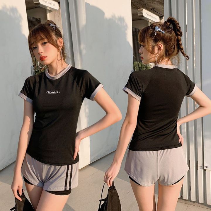 dl-split-swimsuit-student-korean-version-slim-fit-slimmer-look-fashionable-cover-belly-two-piece-female-direct-sales