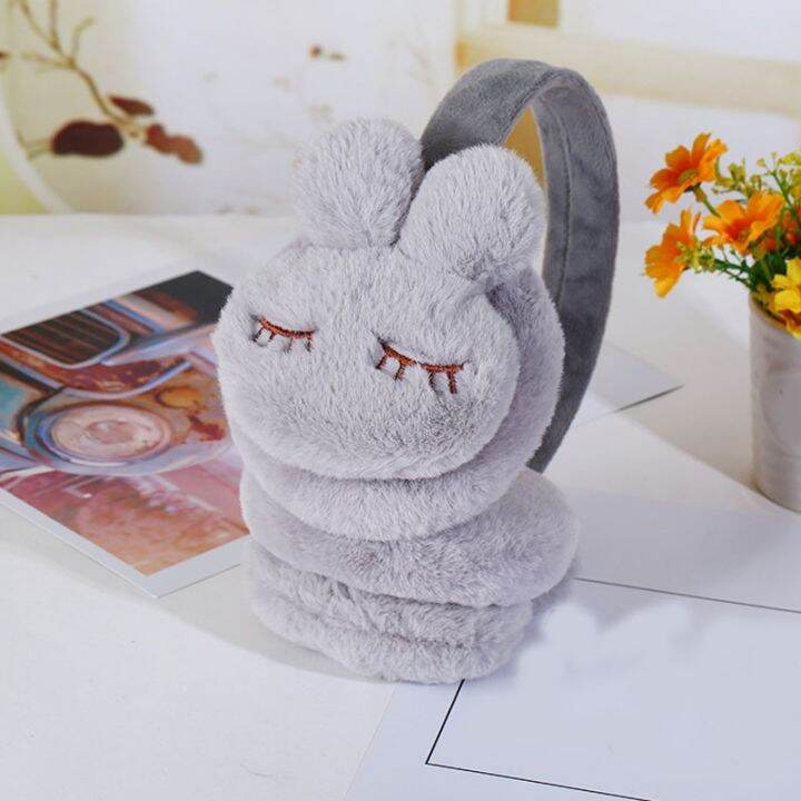 cartoon-rabbit-warm-earmuff-plush-thick-soft-adjustable-ear-cover-for-kids-headband-earflap-winter-outdoor-warmer-headphones