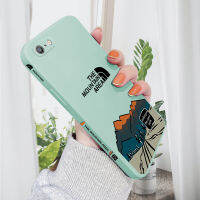 (คลังสินค้าพร้อม) เคสมือถือสำหรับ iPhone 6 Plus 6 + /iPhone 6S บวก6S + เคสโทรศัพท์สำหรับผู้หญิงเรียบง่ายสำหรับเด็กผู้ชายธรรมชาติ Moutain เคสขอบด้านข้างของเหลวปกป้องฝาหลัง