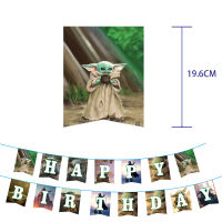 64pcs Youda Theme Party Decorations Baby Shower Yoda Party Balloons Cupcake Flags Banners Ceiling Decorations