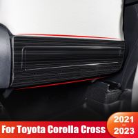 For Toyota Corolla Cross XG10 2021 2022 2023 Stainless Steel Car Seat Back Protect Cover Child Anti Kick Board Accessories