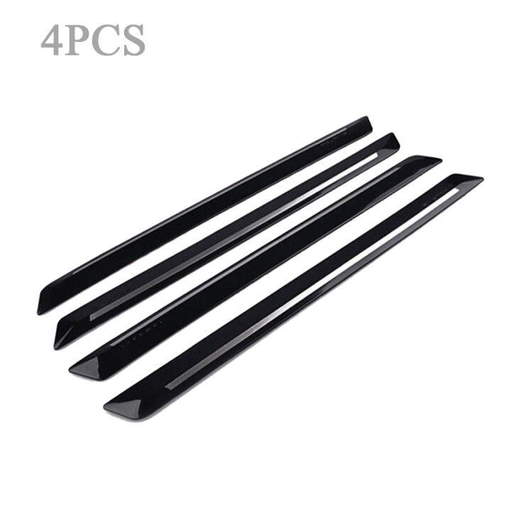 44-7x3-1cm-4pcs-car-bumper-protector-silane-guard-strip-chrome-sticker-front-rear-bumper-protector-rubber-black-universal-new