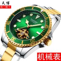 Fully automatic mechanical watch mens hollow luminous waterproof fashion