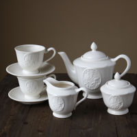 Ceramic Teapot European Coffee Cup Luxury Milk Oolong Teapot Sugar Pot Theiere Pots with Thick Bottom Tetera Chinese Tea EI50TP