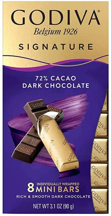 Godiva® Signature 72% Cacao Dark Chocolate 90g | Lazada PH