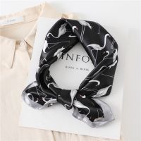 【CC】✧◊  Hair Neck Foulard Silk Scarf  Print Designer Shawl Bandana Scarves Hijab Kerchief 2022