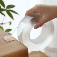 1/2/3/5M Nano Tracsless Tape Double Sided Tapes Transparent No Trace Reusable Waterproof Adhesive Tape Cleanable Home