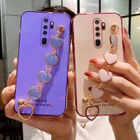 【Enjoy electronic】 Love Heart Bracelet Phone Case For OPPO A76 A5 A9 A15S A16S A52 A53 A54 A72 A73 A74 A93 A94 A95 F11 F17 F19 Pro Case Soft Cover