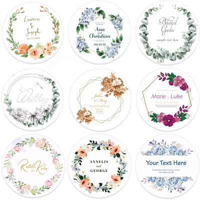 【YF】ஐ∈  96pcs 4.5cm Add Your Names  Wedding Stickers Invitations Favors Boxes Paper Labels Adhesive