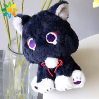 VARIOUS BEAUTY NAILS สำหรับเด็กๆ หมอนรองคอ Genshin impact Wanderer ตุ๊กตาผ้าพลัฌ ตุ๊กตาคอสเพลย์ Genshin แมวดำ ตุ๊กตาแมว scaramouche ของเล่นยัดไส้