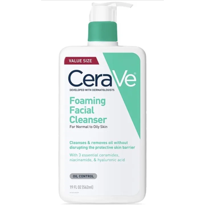 Cerave Foaming Facial Cleanser For Oily Skin 16oz (473ml)lnm 