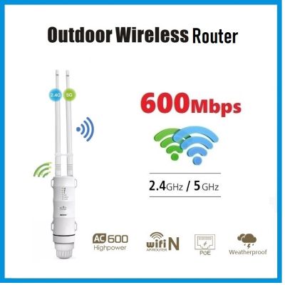 Router AP อุปกรณ์กระจายสัญญาณ Wifi ช่วงให้สัญญาณแรงขึ้น และ ระยะไกล High Power Dual-bandOutdoor Wireless AP/Range Extender/Router with PoE and High Gain Antennas