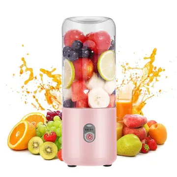HERBALIFE 300ml Portable Personal Blender Juicer Cup USB Rechargeable  Smoothie Mixer Bottle 2 Blades Mini USB Juicer Cup Travel Lid Small Fruit  Juice Blender