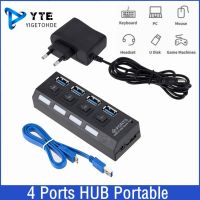 Mini USB HUB 3.0 Super Speed 5Gbps Usb3.0 4 Ports HUB Portable USB 3.0 HUB Splitter With External Power Adapter For PC Accessory USB Hubs