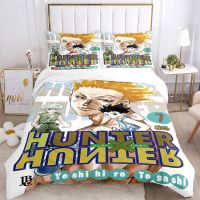 【hot】♛◄◘ HUNTER X Print Three Piece Set Fashion Article Children or Adults for Beds Quilt Covers Pillowcases