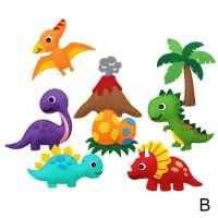 DIY Homemade Toy Set Animal Jungle Felt Sewing Kit Fun DIY Sewing Toys Craft Gifts Kids Puzzle Educational Birthday Gifts
