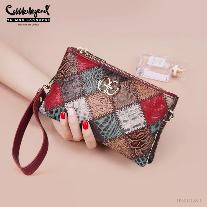 Cobbler Legend women's Genuine Leather Crossbody Bag Women wristlets