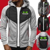 CODDian Zhen High Quality Men Down Jackets Kawasaki Motorcycle Jacket Fleece Hoodies